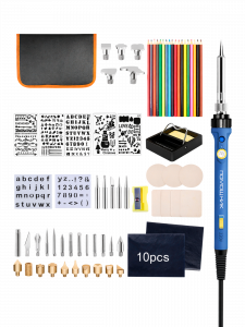 Набор для выжигания по дереву 75 в 1 с карандашами Помощник PM-INP29
